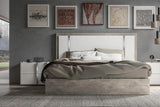 Treviso White Grey Stone Modern Contemporary Traditional Solid Wood Eco-Stone Bedroom Set - Ella Furniture