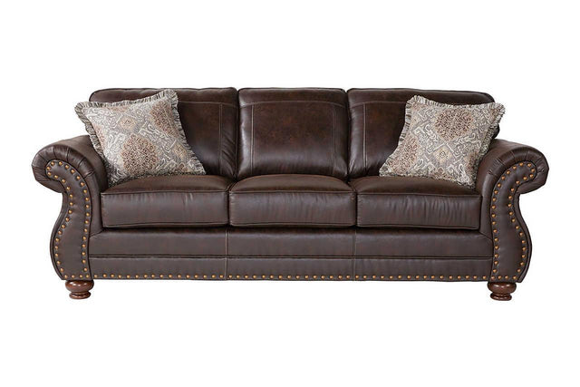 Ridgeline Brownie Modern Contemporary Solid Wood Polished Fabric Upholstery Sofa - Ella Furniture
