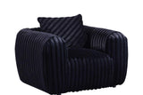 Eli Black Fabric Chair