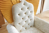 Lucifur White 64" Tall Accent Chair