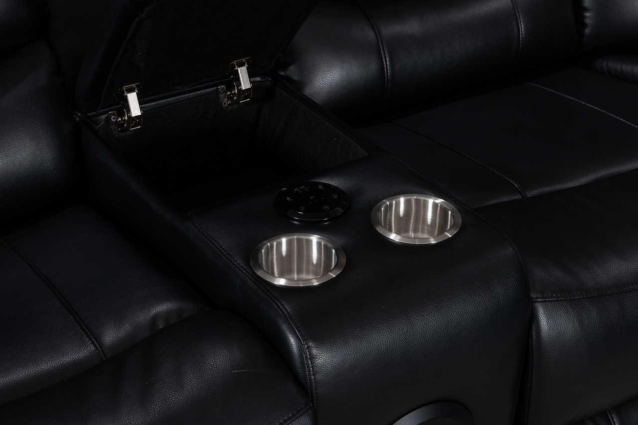 Turbo Black Power Reclining Sectional