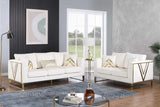 Vista Bonita Cream Velvet Living Room Set
