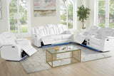 Eclipse White Air Leather 2-Piece Power Reclining Set