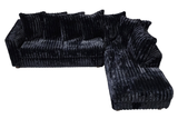Gia Black 2-Piece Sectional