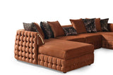 Sicilya Rust Orange Sectional