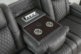 Ash Grey Microfiber 2-Piece Power Reclining Set