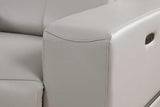 Franco Light Gray 7-Piece 3 Power Reclining Sectional