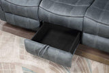 Rio Grande Gray Microfiber 3-Piece Reclining Set