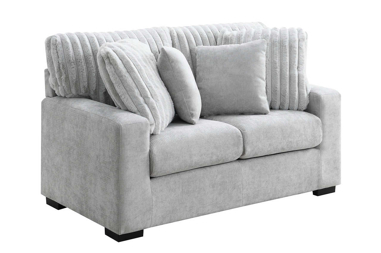 Tarra Gray Fabric Living Room Set