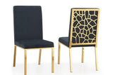 Mimi Gold Upholstered Dining Chair