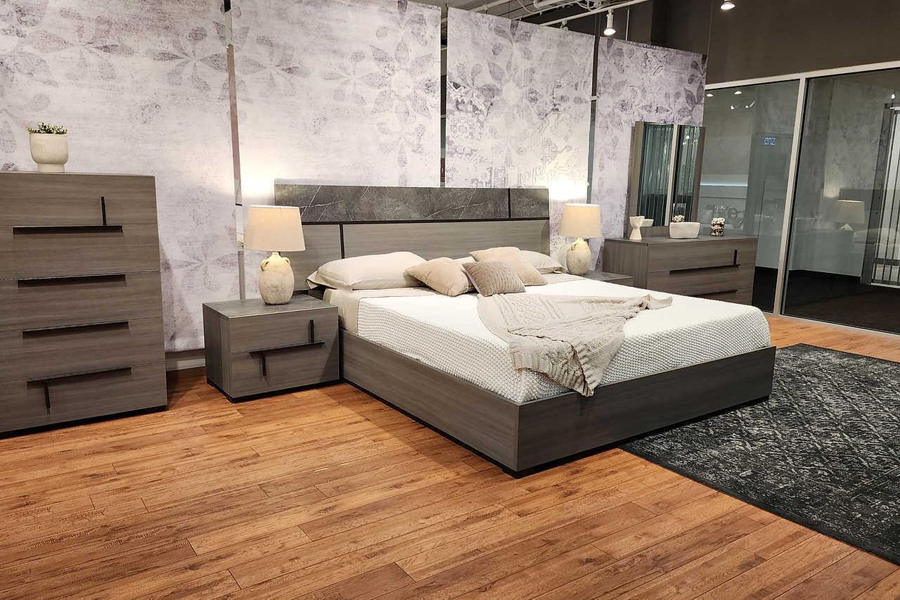 Sunrise Gray Italian Bedroom Set