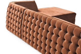 Sicilya Rust Orange Sectional