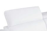 Favo White Leather Chair
