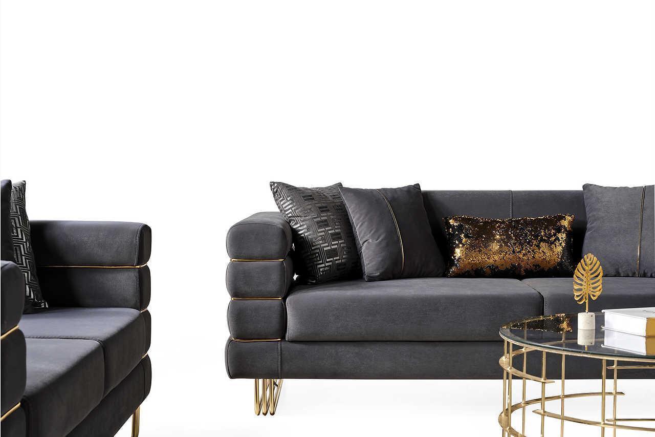 Luma Gray 2-Piece Living Room Set