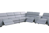 Picasso Light Blue 7-Piece 3 Power Reclining Sectional