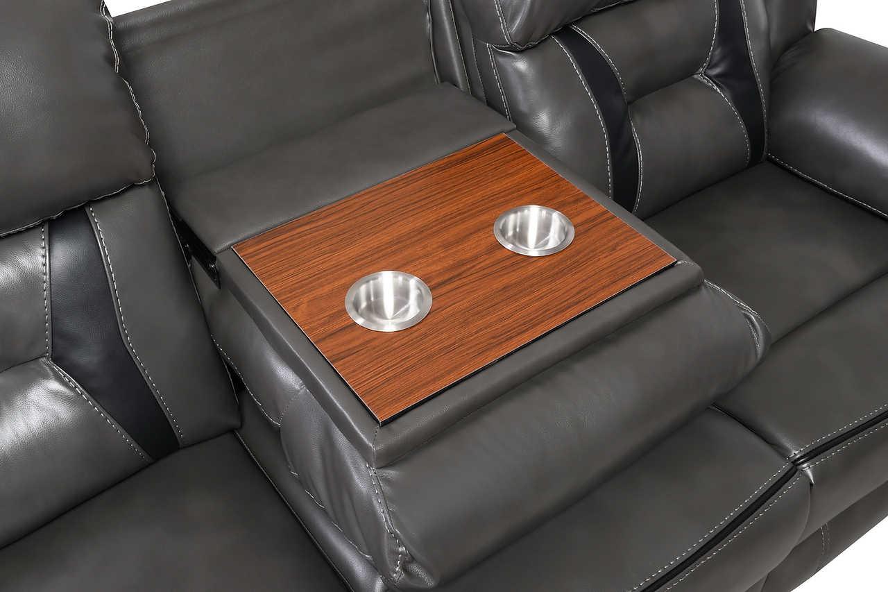 Concord Light Grey 3-Piece Reclining Set