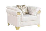 Emma Cream Velvet Living Room Set
