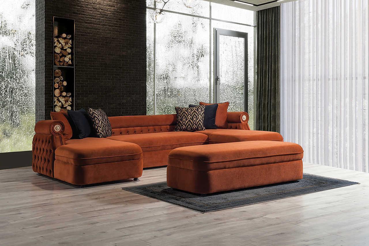Brooklyn Orange Sectional