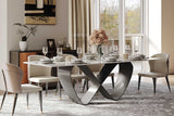 Amara Glossy White 79" Table