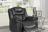 Party Time Gray Power Recliner