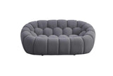 Bubbles Gray Boucle Living Room Set