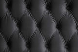 Royal Black Upholstered Tufted Platform King Bed
