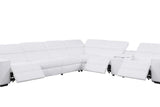 Picasso White 7-Piece 3 Power Reclining Sectional