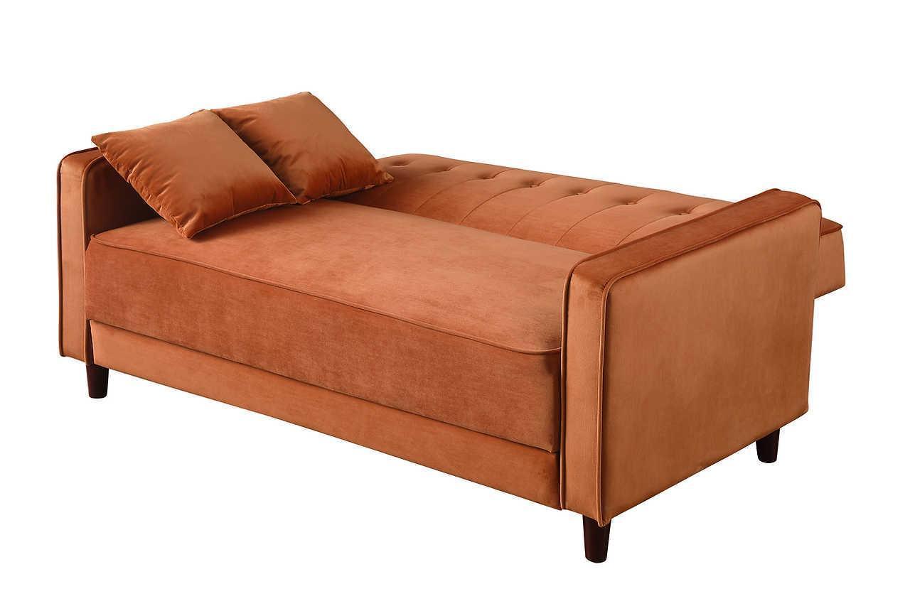Cozy Rust Sofa Bed