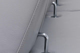 Pella Light Gray Leather RAF Sectional