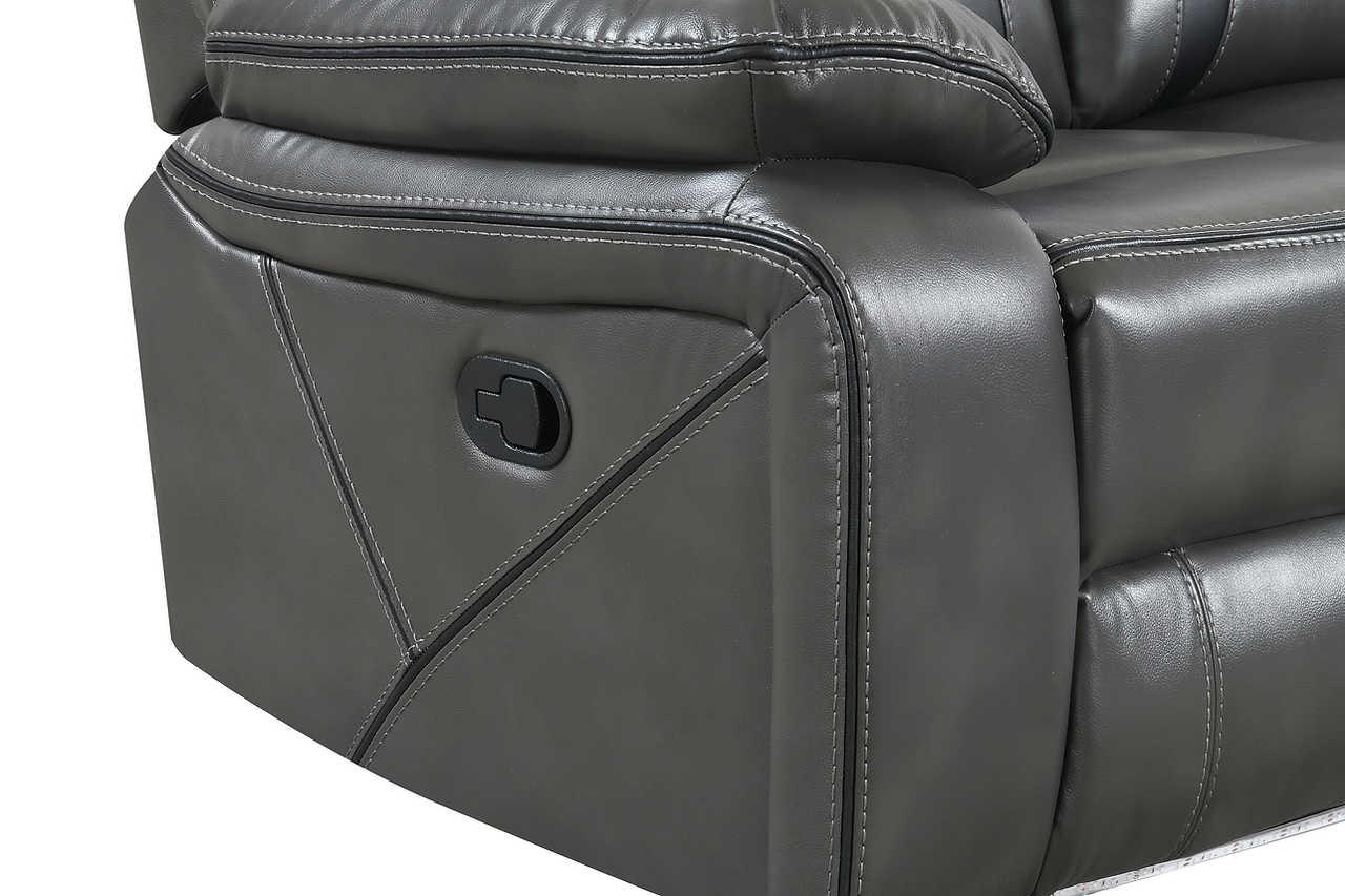 Concord Light Grey 3-Piece Reclining Set