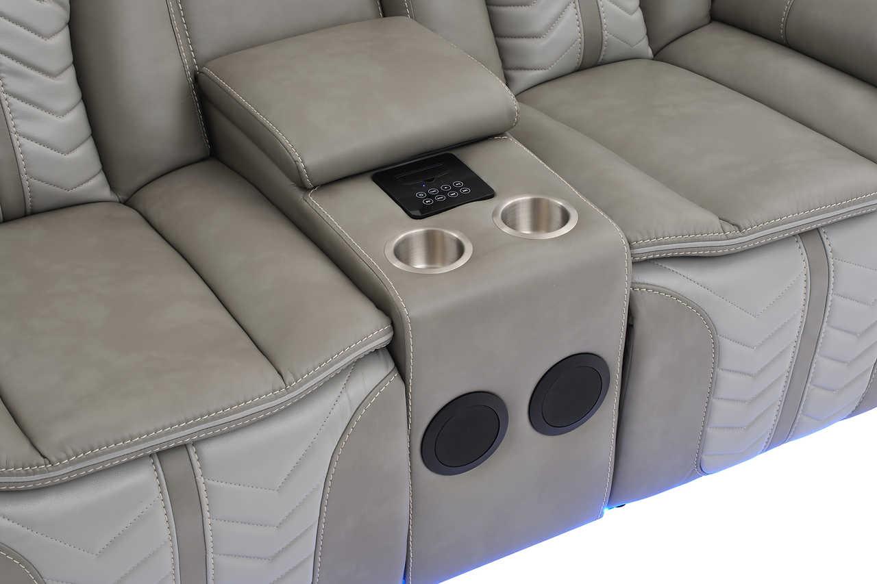 Innova Grey 3-Piece Reclining Set