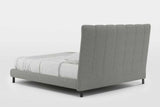 Cato Gray Upholstered Platform King Bed