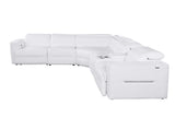 Nexus White Power Reclining Sectional