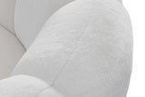 Big Cloud White Soft Fur Fabric Oversize Sectional