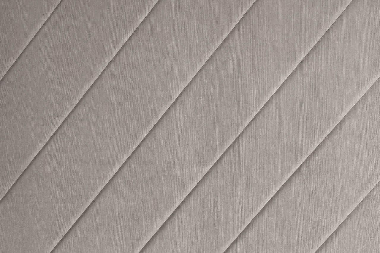 Mio Gray Velvet Panel Queen Bed