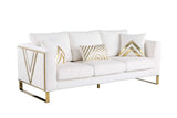 Vista Bonita Cream Velvet Living Room Set
