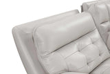 Starlight Sand Reclining Sectional w Power Adj Headrest