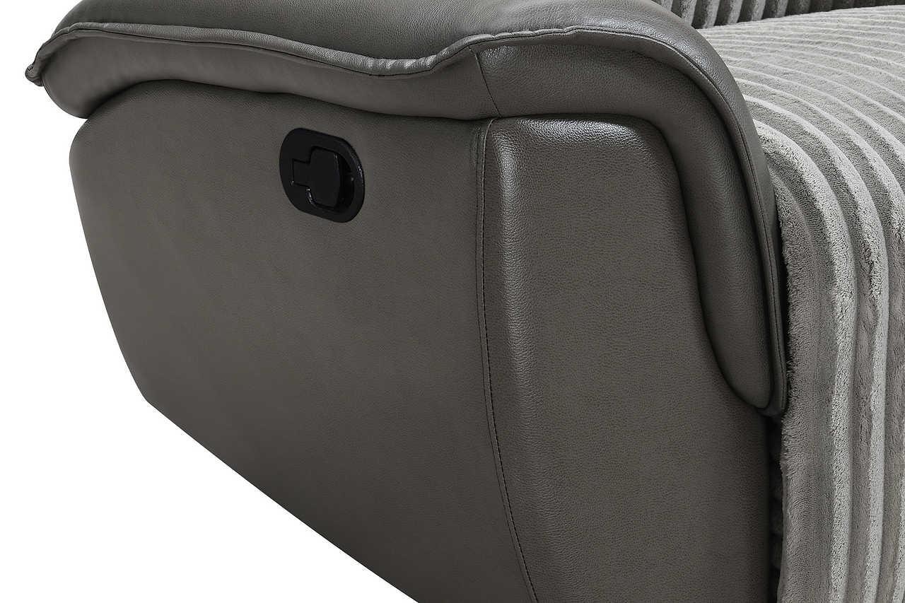 Twist Grey 3-Piece Reclining Set