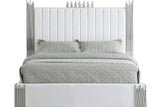 Token White Modern Platform Queen Bed - Ella Furniture