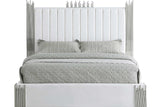 Token White Modern Platform King Bed - Ella Furniture