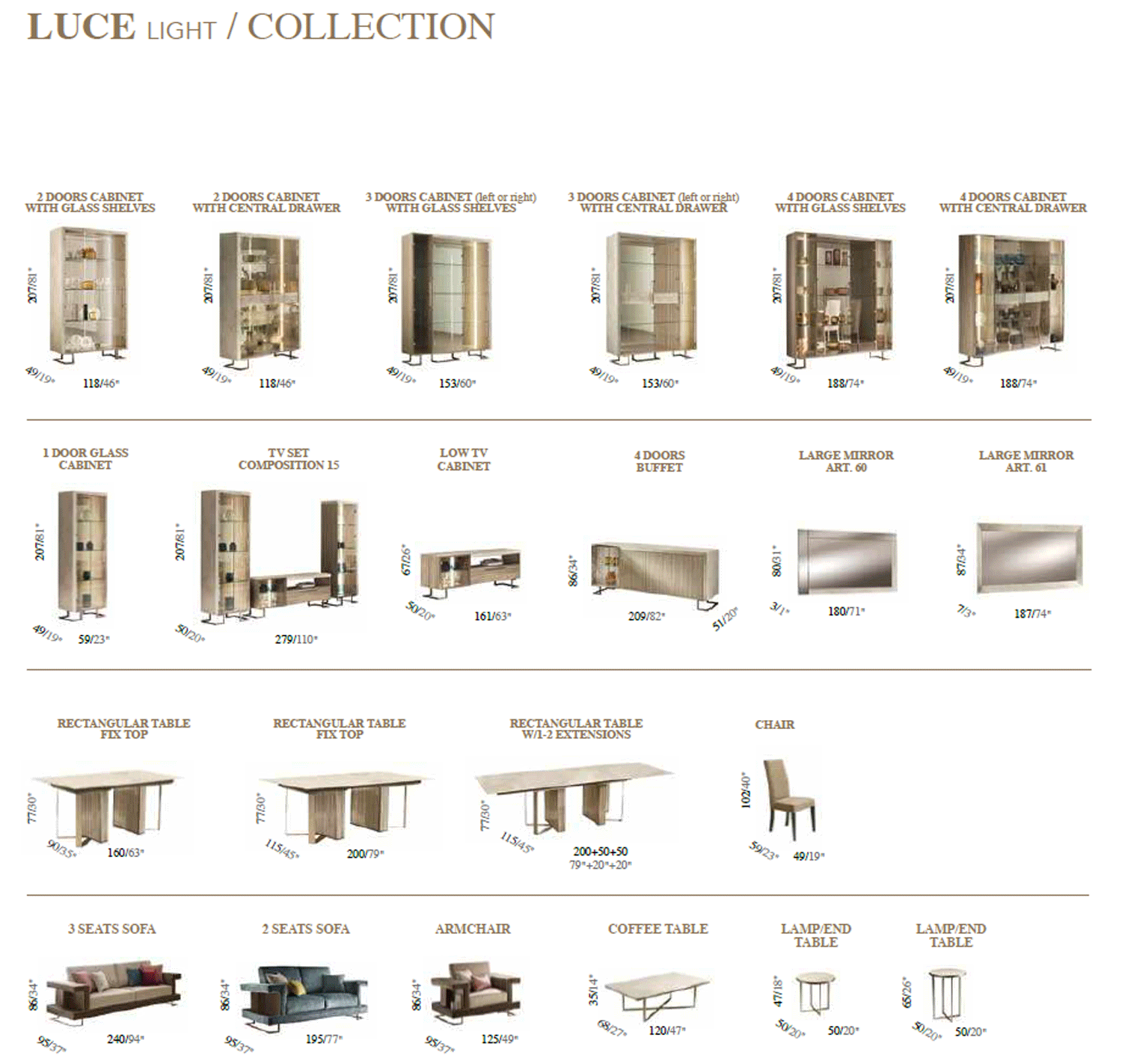 Luce 4 Door Buffet