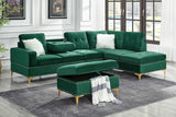 Joy Green Storage Ottoman