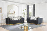 Alisha Black 2-Piece Living Room Set