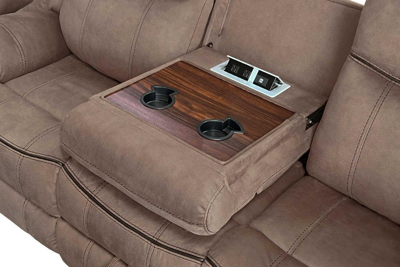 Rio Grande Brown Microfiber 3-Piece Reclining Set