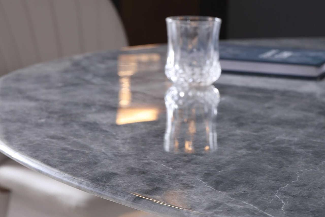 Luxe Faux Marble Dining Table #2