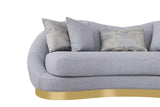 Olena Dove Gray 2-Piece Living Room Set