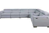Picasso Light Blue 7-Piece 3 Power Reclining Sectional