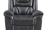 Party Time Gray Power Recliner