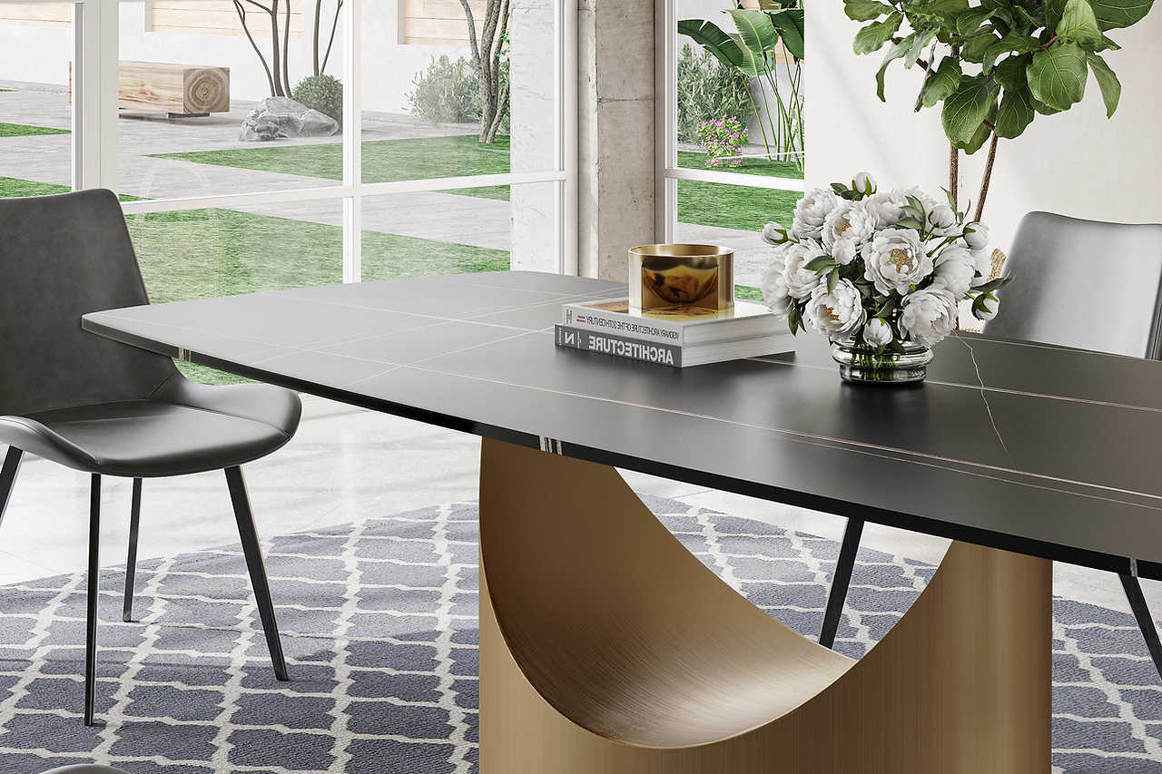 Lexi Matte Sintered Stone Table
