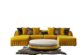 Sicilya Mustard Velvet Sectional